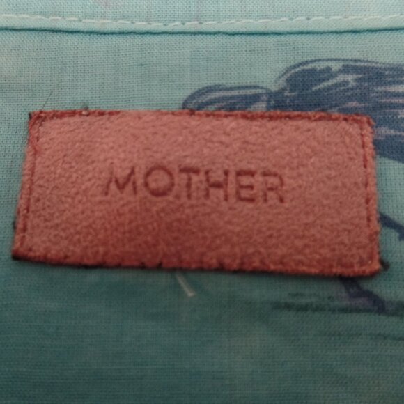 MOTHER The New To Town Horse Anthropologie  Turquoise Shirt Tunic  Dress - Picture 7 of 9